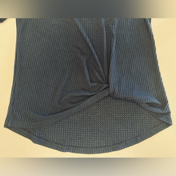 Neineiwu Womens Size Medium Blue Long Sleeve Stretch Pullover Top Boho Retro - Picture 2 of 8